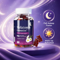 Gummies naturelles pour le sommeil avec 5 mg de mélatonine, saveur camomille, complément pour un meilleur repos et une relaxation optimale