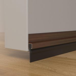 Joint d'étanchéité pour <span class=keywords><strong>porte</strong></span>, bouchon <span class=keywords><strong>de</strong></span> <span class=keywords><strong>porte</strong></span> coupable, balayage <span class=keywords><strong>de</strong></span> <span class=keywords><strong>porte</strong></span> en <span class=keywords><strong>aluminium</strong></span> adhésif/à visser pour portes extérieures et intérieures - Product Image 1