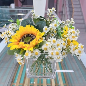 Ramo de flores de manzanilla de 26cm, margaritas artificiales para decoración de fiesta en casa, venta al por mayor, gran venta al por mayor - Product Image 4