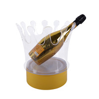 Seau à glace en plastique Led King, seau à Champagne de couleur changeante, seaux à glace pour bière, lumières pour les fêtes de Bar