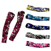 Manchon de compression de football personnalisé par sublimation pour jeunes, protection des bras, vente en gros