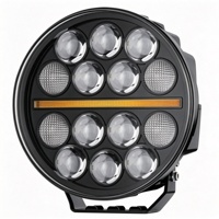 Projecteur LED 105W 14000LM en gros pour tracteur, excavatrice, bateau, indice de protection IP69K, unité de phare de conduite en aluminium super lumineuse