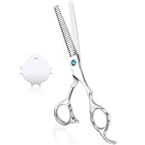 กรรไกรซอยผมแบบปรับแต่งได้ ขนาด 62 มม. สแตนเลส 440C สำหรับคนถนัดขวา ใช้ในงานเสริมสวย - Product Image 4