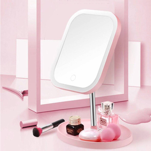 Espejo de maquillaje con luces LED espejo de pantalla táctil extensible inteligente espejo de maquillaje con bandeja de pie - Product Image 6