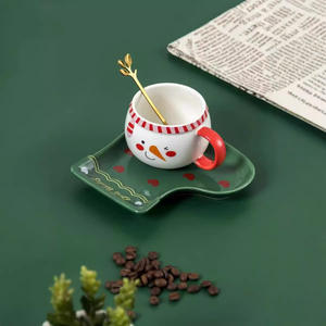 Tazas de Cerámica Navideñas con Forma de Muñeco de Nieve, Tazas de Café y Agua de Alta Gama - Product Image 5