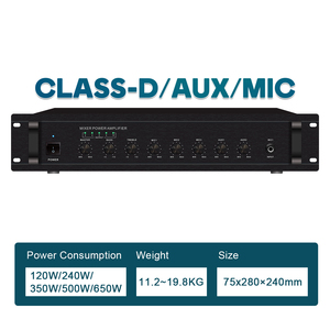 XIDLY XY-MA060W - Mezclador de Audio Profesional de 60 W con Control de Tono de Graves y Agudos, Amplificador de Potencia - Product Image 3