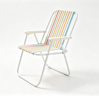 Chaise pliante légère et portable avec logo personnalisé pour la pêche, la randonnée, le pique-nique, le camping et la plage