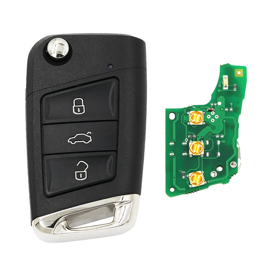 Flip Remote Key 434Mhz ID48 Chip HU66 Voor Vw Volkswagen Mqb Voor Golf Vii Golf 7 MK7 Skoda octavia A7 2017 Fcc 5G0 959 753 Bc