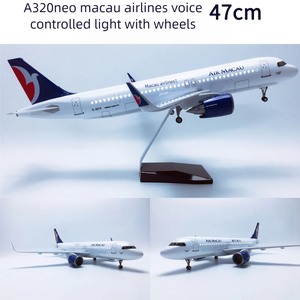 ไฟ LED ควบคุมด้วยเสียง1/80 47ซม. พร้อมล้อ <span class=keywords><strong>A320neo</strong></span> สำหรับมาเก๊าแอร์ไลน์ - Product Image 3