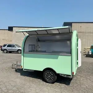 Мобильный фургон для еды с полностью оборудованной кухней, тележка для мороженого для хот-догов, кофе, фудтрак, трейлер для еды, ресторанная тележка для быстрого питания