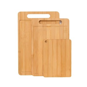 All'ingrosso per uso domestico in legno massello 3 pezzi di bambù multifunzione tagliere di frutta Set di 3 con manico lavello - Product Image 4