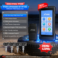 XTOOL TP300 avec 4 capteurs TS100, outils de programmation et de réinitialisation TPMS, scanner de diagnostic OBD2 5 systèmes avec 8+ fonctions de réinitialisation et mises à jour gratuites
