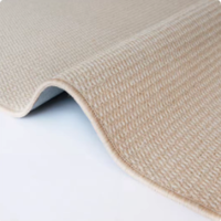 Tapis en sisal d'imitation haut de gamme Style en bois Simple sans lavage effaçable tapis de sol résistant aux taches imperméable pour mur à mur