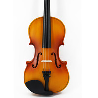 Violon d'étudiant professionnel allemand fait main en bois massif mat, tailles 4/4, 3/4, 1/2, 1/4, 1/8, 1/10, 1/16, vente en gros à prix réduit