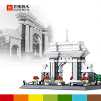Jouets de construction en plastique, scènes de rue de ville, puzzles éducatifs, briques, modèles, architecture moderne, thème maison, ensembles de blocs de construction