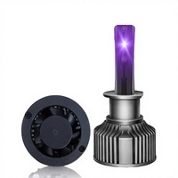 Nouvelle ampoule de phare LED violette de marque OE 12V pour éclairage automobile H8 50W, feu antibrouillard avec garantie de 12 mois pour un ajustement universel