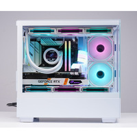 Gabinete para PC de Escritorio SNOWMAN M-ATX, Chasis para Juegos con Vidrio Templado, Gabinete para PC Gamer