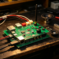 Carte PCBA d'amplificateur stéréo HiFi, carte de circuit d'amplificateur de puissance audio pour haut-parleur DIY