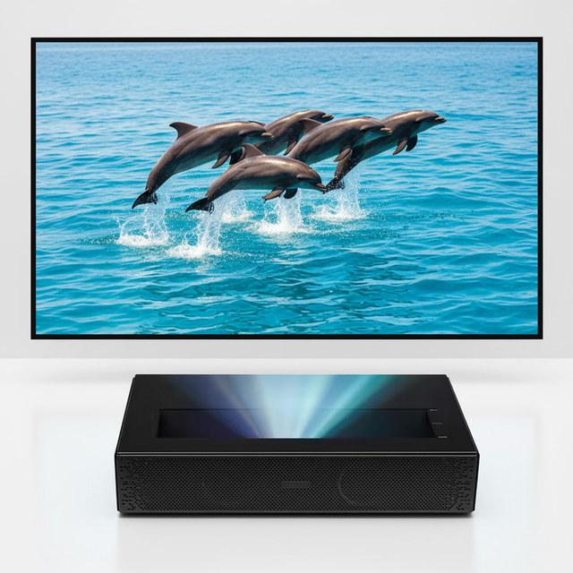 D068 630 Lumens Mini Smart Android TV Projector HD Home Theater Ultra Short Throw LED Projector 4K 5G WiFi 3D Portable