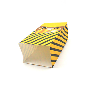 En gros personnalisé recyclé à fond carré de conception kraft blanc sac en papier alimentaire avec - Product Image 4