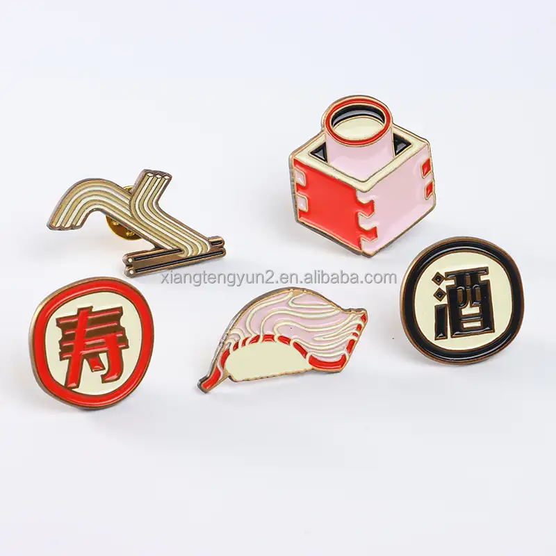 Manufacturers high quality custom shape metal 3D badge lapel lions club pin for sale