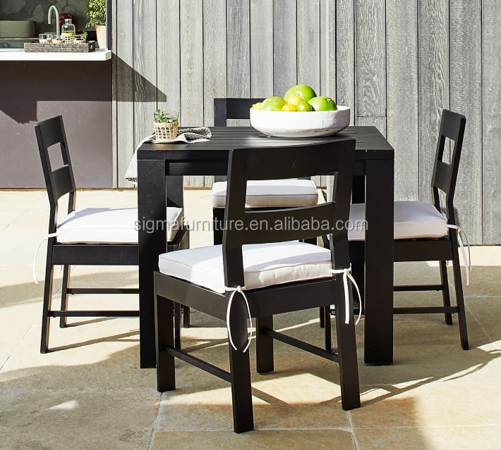 Outdoor Simplicity dining set furniture aluminum garden square table and chairs