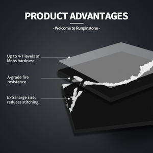 Runpin Calacatta yapay siyah kuvars taş büyük levha kolay kurulum iç kaplama mühendislik kuvars özel hizmet - Product Image 2