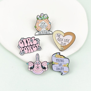 Broches de Aleación con Diseño de Poder Femenino, Broches Personalizados de Feminismo, Chapados en Oro, Esmalte Suave, Insignias de Solapa para Bodas, para Amigas, Venta al por Mayor - Product Image 5