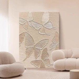 Texture Painting Butterfly 3D Hand Painted Oil Painting Frameless Abstract <b>Art</b> Wall Decor Living Room Entryway Decor - Product Image 1