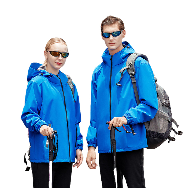 Rain Jacket with Hood Windproof Waterproof Ultralight Windbreaker Packable for Hiking Cycling Mountain Climbing