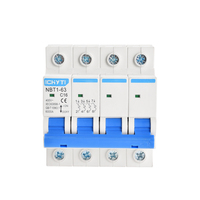 Commutateur d'air de conversion de verrouillage AC 60 ampères disjoncteur de contrôleur à double circuit Mcb 6ka