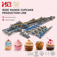 Machine à faire des gâteaux en forme de fleurs entièrement automatique HG, ligne de production de gâteaux en forme de fleurs pour les boulangeries