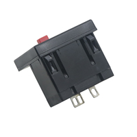 Prise industrielle Nema 5-15R US avec protection anti-chute, borne de soudage à cassette à trois fiches, en cuivre, IP54