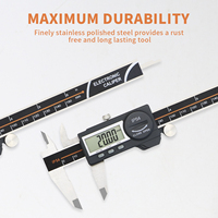 Micromètre numérique SHAHE IP54, outil de mesure en acier inoxydable, réglage fin par molette, conversion en/in