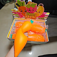 Mainan Squishy Anggur Jumbo, Mainan Squishy Stroberi Lucu Pereda Stres, Mainan Squishy Buah Jeruk Slow-Rebound