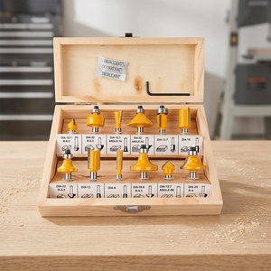 12Pcs <b>Router</b> Bits Set CNC Milling Cutter Tools with Carrying for Wood <b>Router</b> Bits OEM - Product Image 1