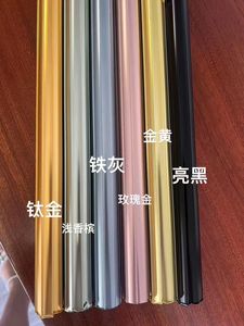 Tủ bếp tối giản mạ vàng đen, cửa tủ bằng nhôm, khung nhôm, cửa kính tủ bằng nhôm - Product Image 6