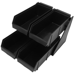 Thiết kế hiện đại ngăn quầy bar lưu trữ giá tổ chức Versa Thùng tiêm PP hình chữ nhật - Product Image 3