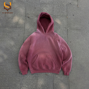 New Arrival OEM&ODM Custom Men's Acid Wash Gradient Color Hoodie Sweatshirts Custom logo Casual Style Heavyweight Hoodie for Men - Product Image 1