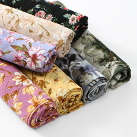 Voiles Hijab en Chiffon Fleuri 2026 pour Femmes Musulmanes – Foulards Longs Ethniques Islamiques en Chiffon à Motifs Floraux