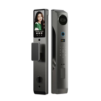 AISUO TUYA WIFI Biometrische vingerafdruk 3D gezichtsherkenning slimme deurcamera slot elektrisch aluminiumlegering geheugenkaart voor hout