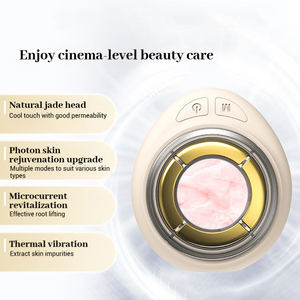 Appareil de beauté pour le soin de la peau, rouleau de jade électrique, outil à haute fréquence, vibration galvanique, micro-courant chauffant, masseur facial - Product Image 4