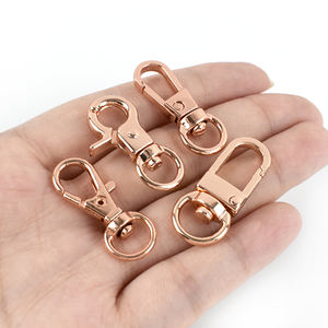 Meetee BK001 H4-1 F1-6 alaşım ıstakoz kanca çanta zincir kemer asılı toka çanta donanım aksesuarları gül altın anahtarlık - Product Image 6