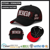Cappellino da Baseball Ricamato con Lettere in Stile Old English, Logo Personalizzato, Grafica Fulmine, Snapback, Sottocappello Rosso con Arte Tatuata
