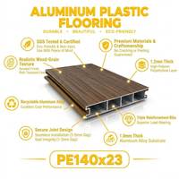 Plancher de terrasse en aluminium résistant aux intempéries pour villa en bord de mer, adapté aux pieds nus, antidérapant, en aluminium et plastique, pour terrasse de piscine