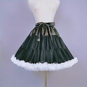 <span class=keywords><strong>Jupon</strong></span> Crinoline moelleux pour femmes sous-jupe en <span class=keywords><strong>tulle</strong></span> doux en forme de nuage pour robes jupe de gâteau <span class=keywords><strong>noir</strong></span> fête de mariée - Product Image 1