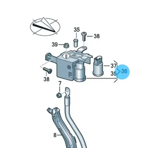 Caja de fusibles de automóvil distribuidor de potencial de automóvil 8W0941823F D B