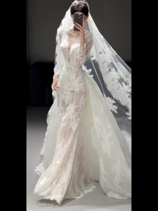 S1098Y Nouvelle Robe <span class=keywords><strong>de</strong></span> Mariée Sirène Vintage Française en Dentelle Légère, <span class=keywords><strong>Voile</strong></span> <span class=keywords><strong>de</strong></span> Soirée Haut <span class=keywords><strong>de</strong></span> Gamme, Robe <span class=keywords><strong>de</strong></span> Fiançailles et <span class=keywords><strong>de</strong></span> Mariage - Product Image 5