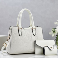 Nouveau Sac Fourre-tout Femme 2026 en PU Motif Crocodile Imperméable Léger Tendance Grande Capacité Sacs à Main pour Femmes