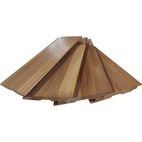 Planches en bois massif de cèdre rouge, panneaux de bois naturel à rainures et languettes pour revêtement mural et de plafond